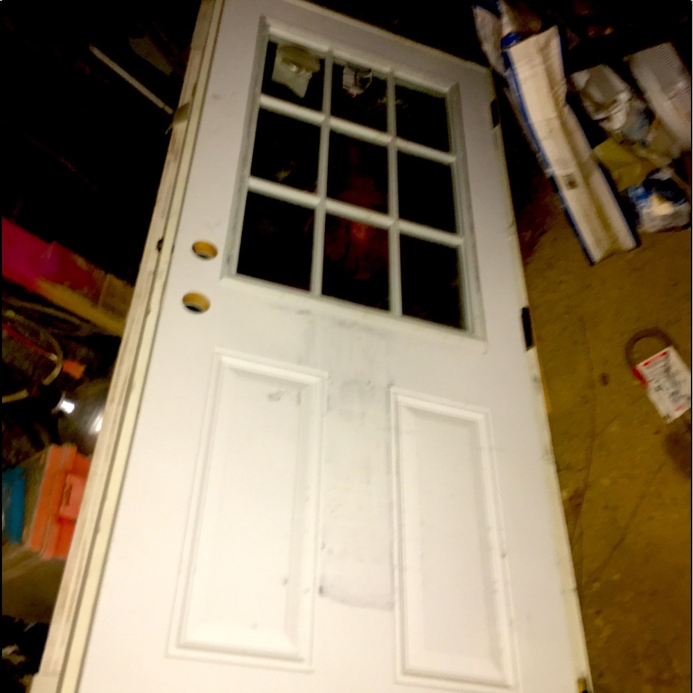 34” exterior door